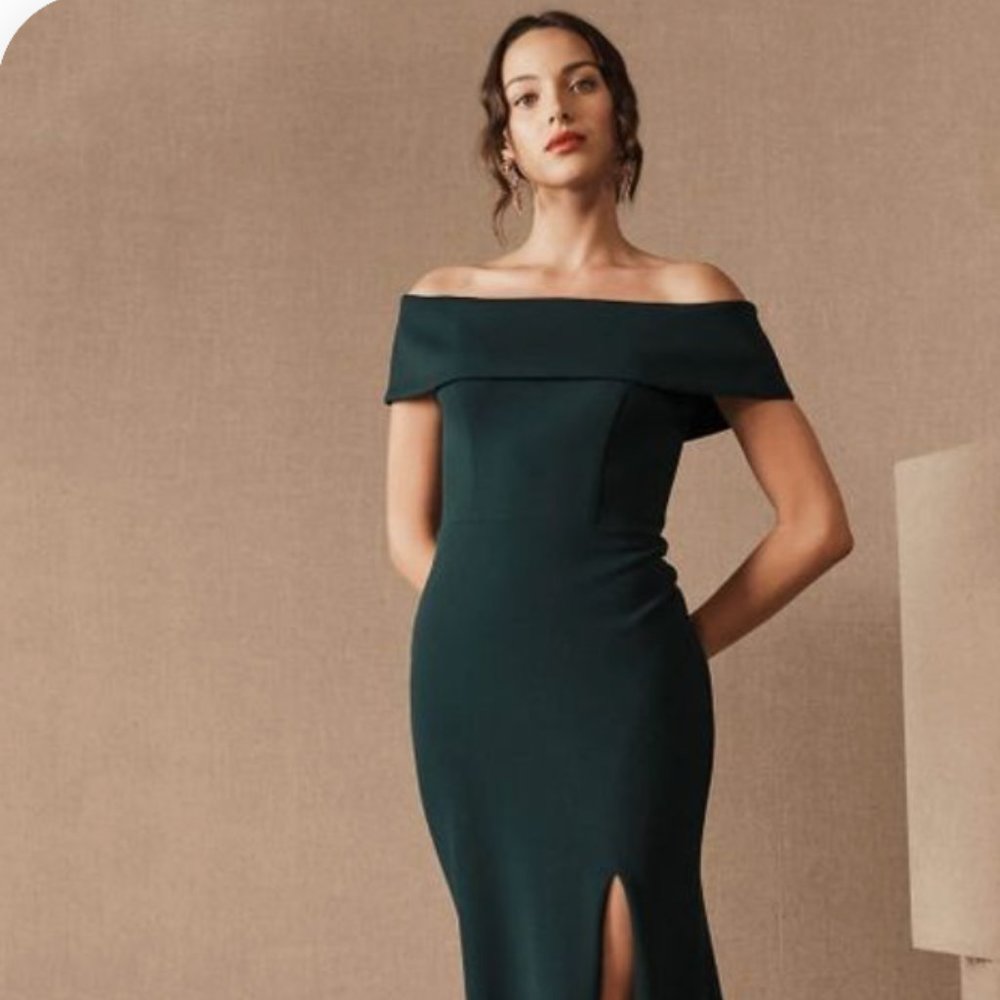 Emerald Green BHLDN Dress
